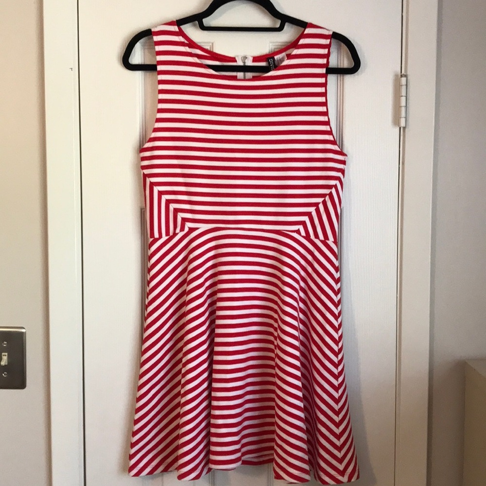 H&M Divided striped skater dress